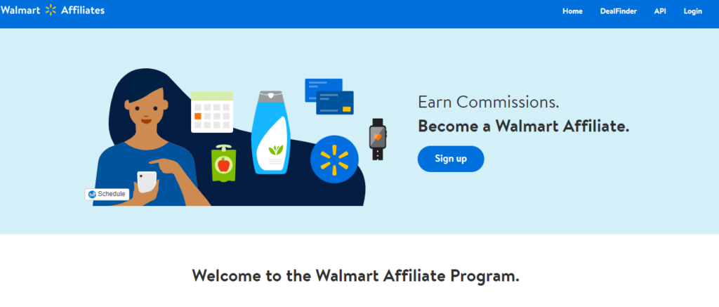 Walmart affiliate program sign up page - walmart is one of the best affiliate marketing programs